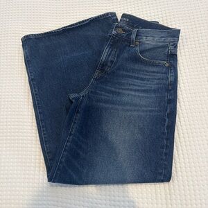 J. Crew Super Wide Leg Dark Wash Jeans EUC